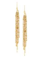 Natasha Collis Shower Earrings, Women's, Metallic, 18kt Yellow Gold