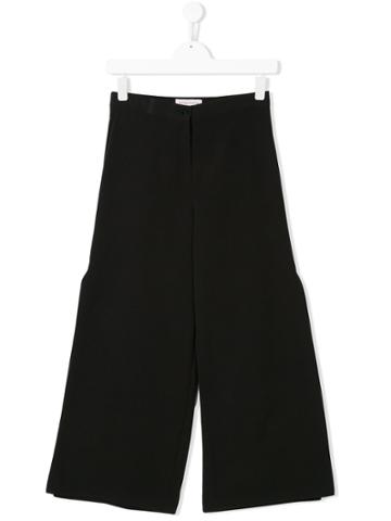 Nunzia Corinna Side Slit Trousers - Black