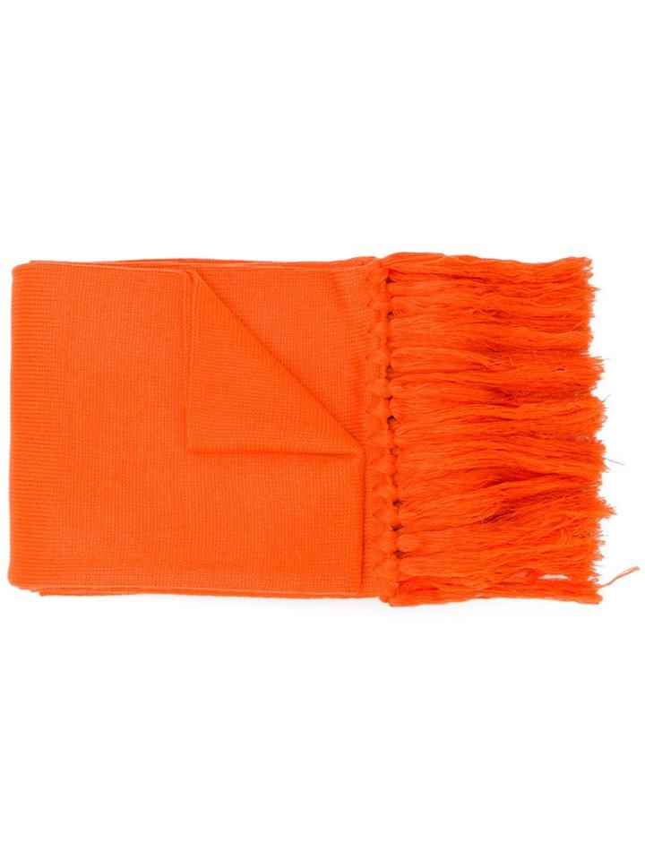 Ader Error Oversized Logo Scarf - Yellow & Orange