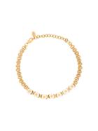 Elizabeth Cole Daisy Choker Necklace - Metallic