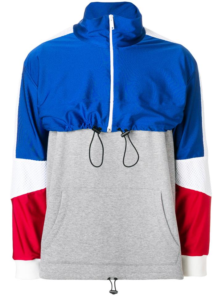 Valentino Panelled Layered Sweatshirt - Blue