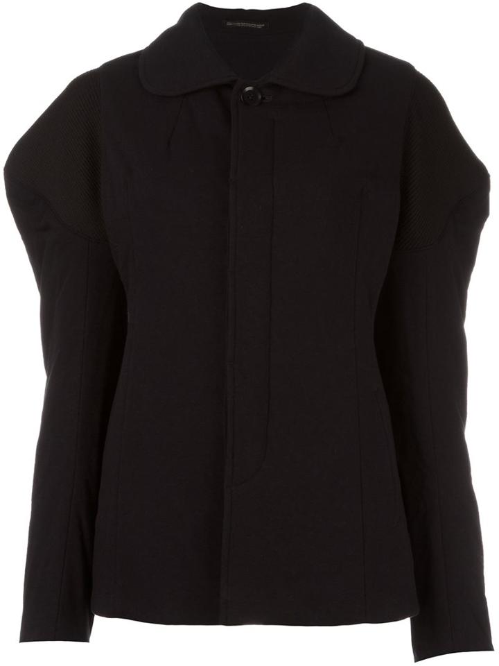 Yohji Yamamoto Oversized Jacket, Women's, Size: 1, Black, Cotton/acrylic/wool