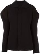 Yohji Yamamoto Oversized Jacket, Women's, Size: 1, Black, Cotton/acrylic/wool