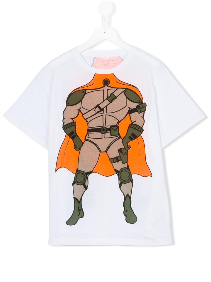 Stella Mccartney Kids - Teen Arlo Superstellahero T-shirt - Kids - Cotton - 14 Yrs, White