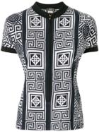 Versace Pre-owned Greek Key Pattern Top - Blue