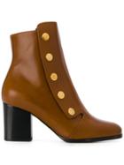 Mulberry Buttoned Boots - Brown