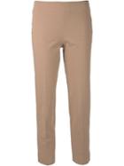 Brunello Cucinelli Ankle Length Trousers, Women's, Size: 38, Pink/purple, Cotton/spandex/elastane