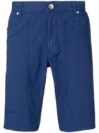 Jeckerson Stitched Panel Shorts - Blue