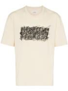 Maison Margiela Scribbled Logo Print T-shirt - Neutrals