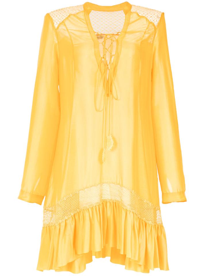 Martha Medeiros Wide Dress - Yellow & Orange