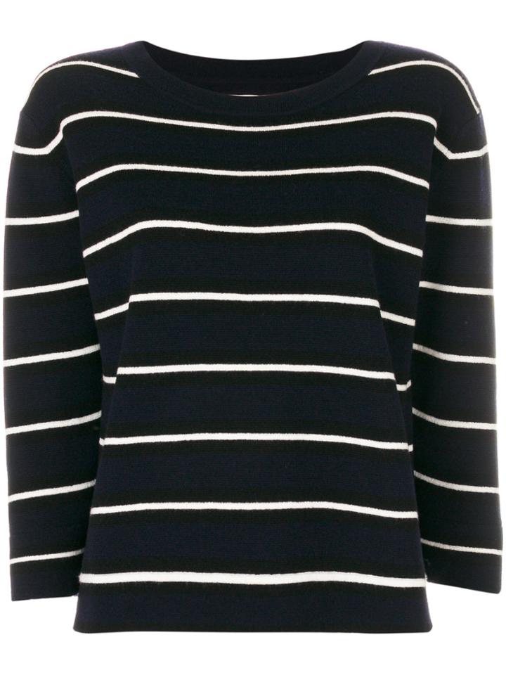 Chinti & Parker Striped Jumper - Blue