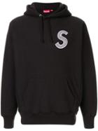 Supreme S Logo Hooded Sweatshirt - Black