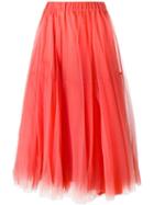 P.a.r.o.s.h. 'nylly' Skirt, Women's, Yellow/orange, Polyamide/acetate/viscose