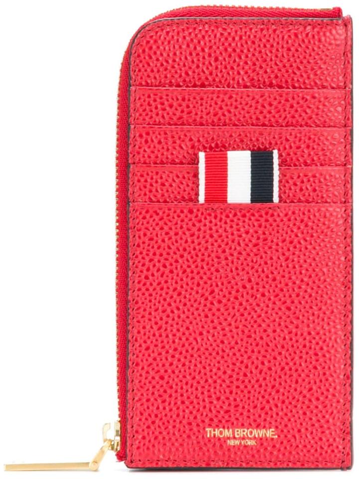 Thom Browne Bicolor Half Zip-around Wallet - Blue