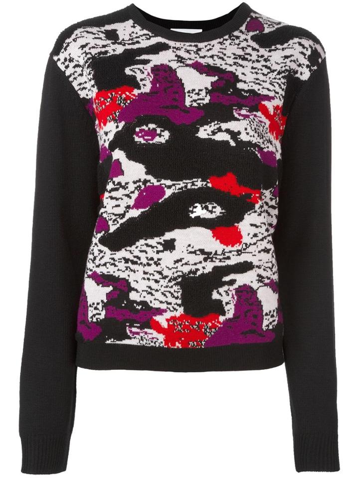 Carven Abstract Print Jumper - Black