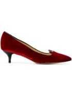 Charlotte Olympia Kitten Heel Pumps - Red