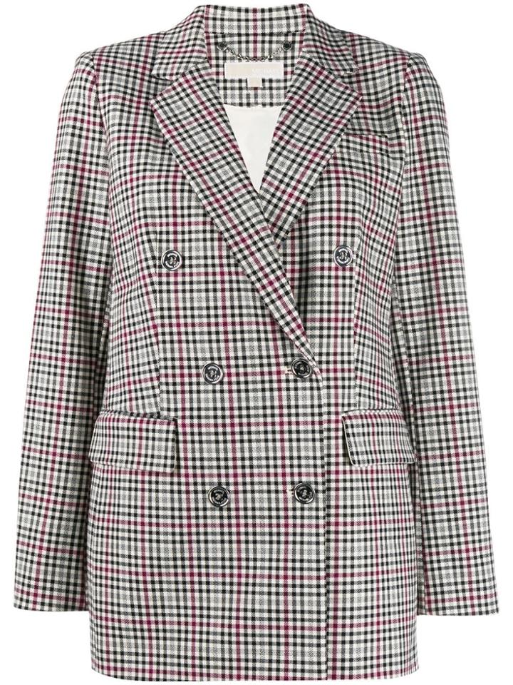 Michael Michael Kors Glen Checkered Twill Blazer - Black