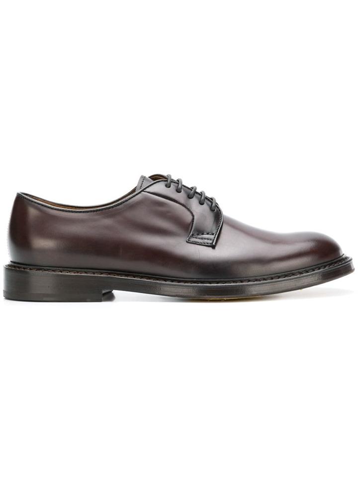 Doucal's Smart Lace-up Shoes - Brown