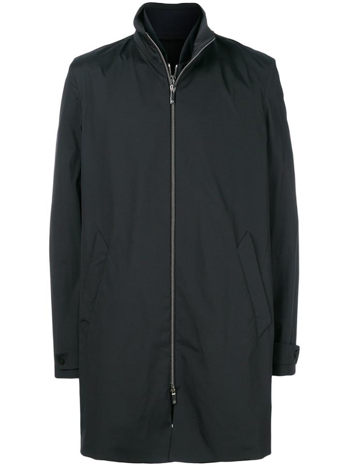 Giorgio Armani Zipped Coat - Blue