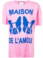 Gucci French Bulldog Oversized T-shirt - Pink & Purple