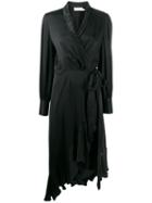Zimmermann V-neck Wrap Dress - Black