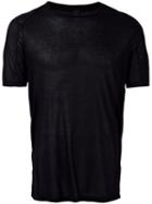 Tom Rebl Semi-sheer T-shirt, Men's, Size: Small, Black, Modal/viscose