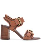 See By Chloé Romy City Whipstitch Sandals - Brown