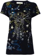 Valentino 'astro Couture' T-shirt, Women's, Size: Small, Black, Cotton