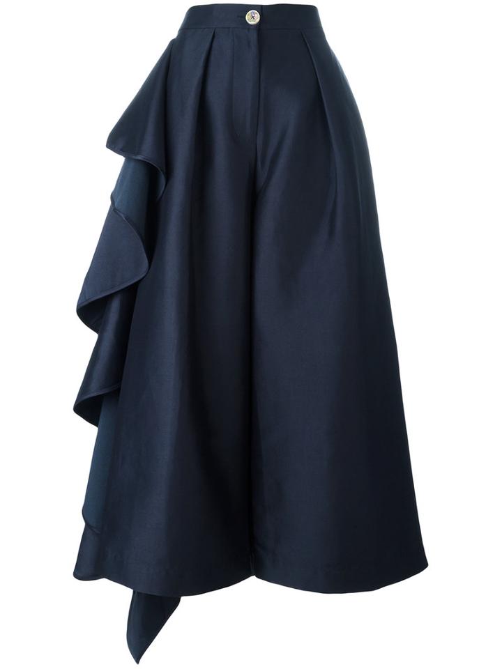 Solace - Margo Trousers - Women - Polyester - 8, Blue, Polyester