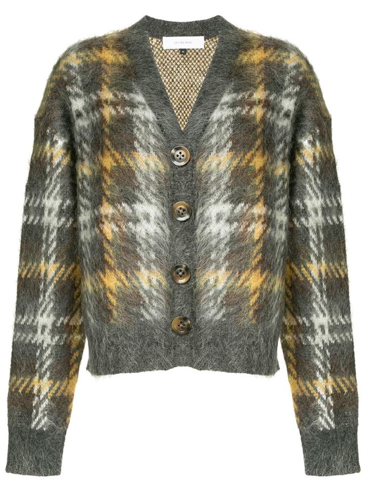 Le Ciel Bleu Check Cropped Cardigan - Multicolour
