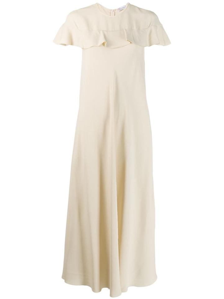 Red Valentino Short-sleeve Flared Maxi Dress - Neutrals