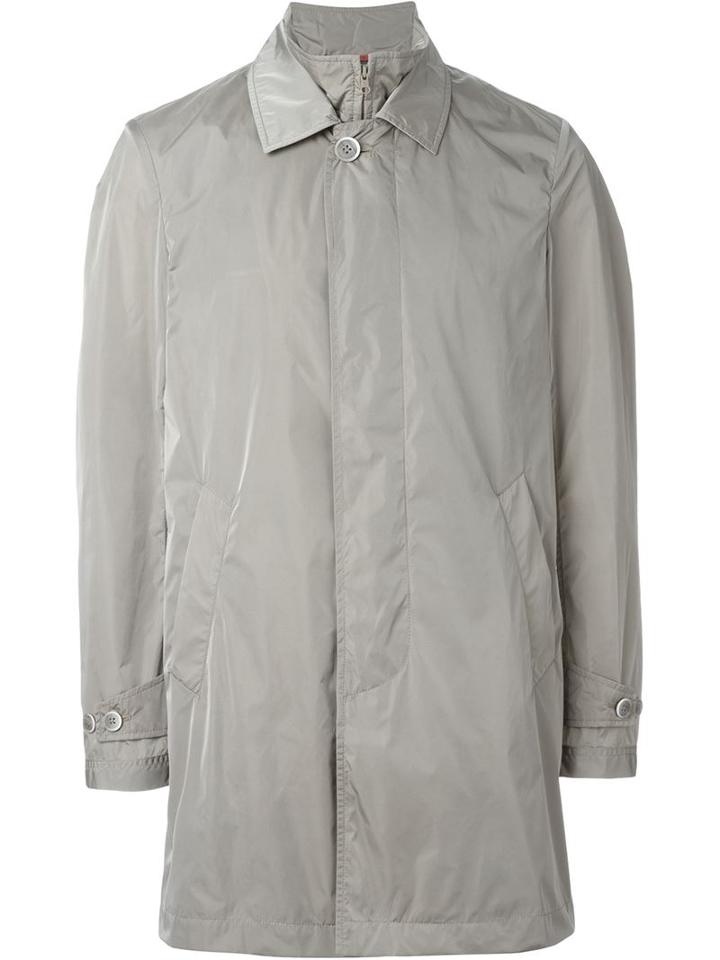 Fay Classic Windbreaker, Men's, Size: Large, Grey, Polyamide/polyester/cotton
