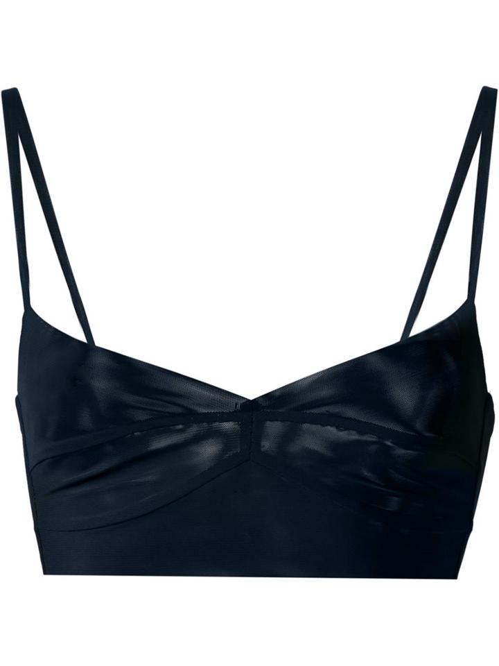 Scanlan Theodore Mesh Bralet, Women's, Size: 8, Blue, Polyester