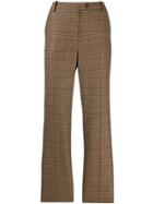 Aspesi Checked Tailored Trousers - Brown
