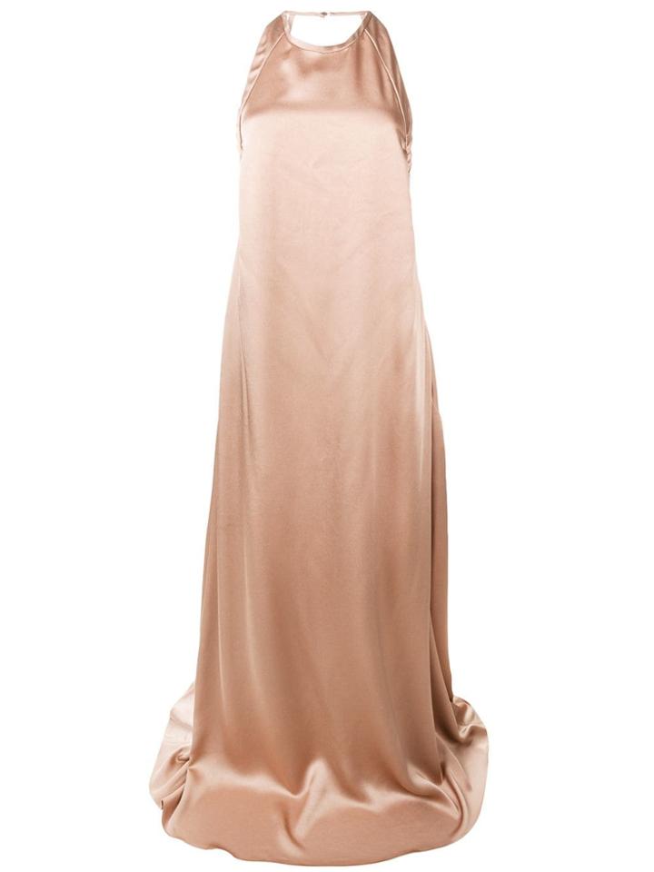 Rochas Long Evening Dress - Brown