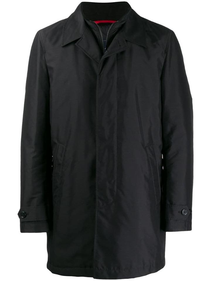 Fay Mid-length Parka - Black