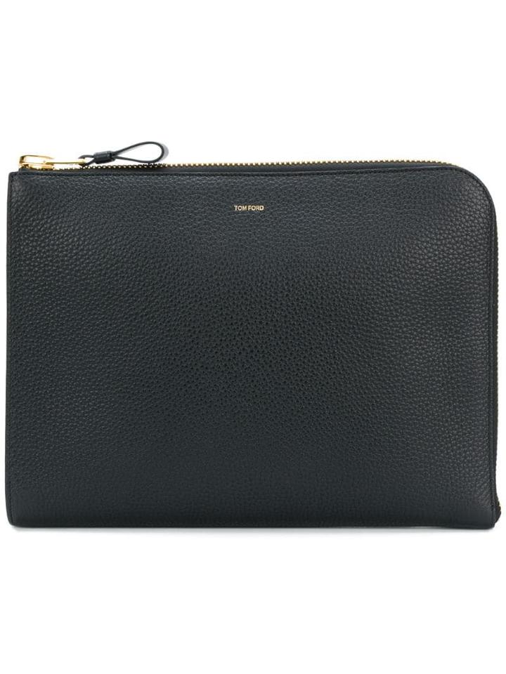 Tom Ford Zipped Leather Organiser - Black