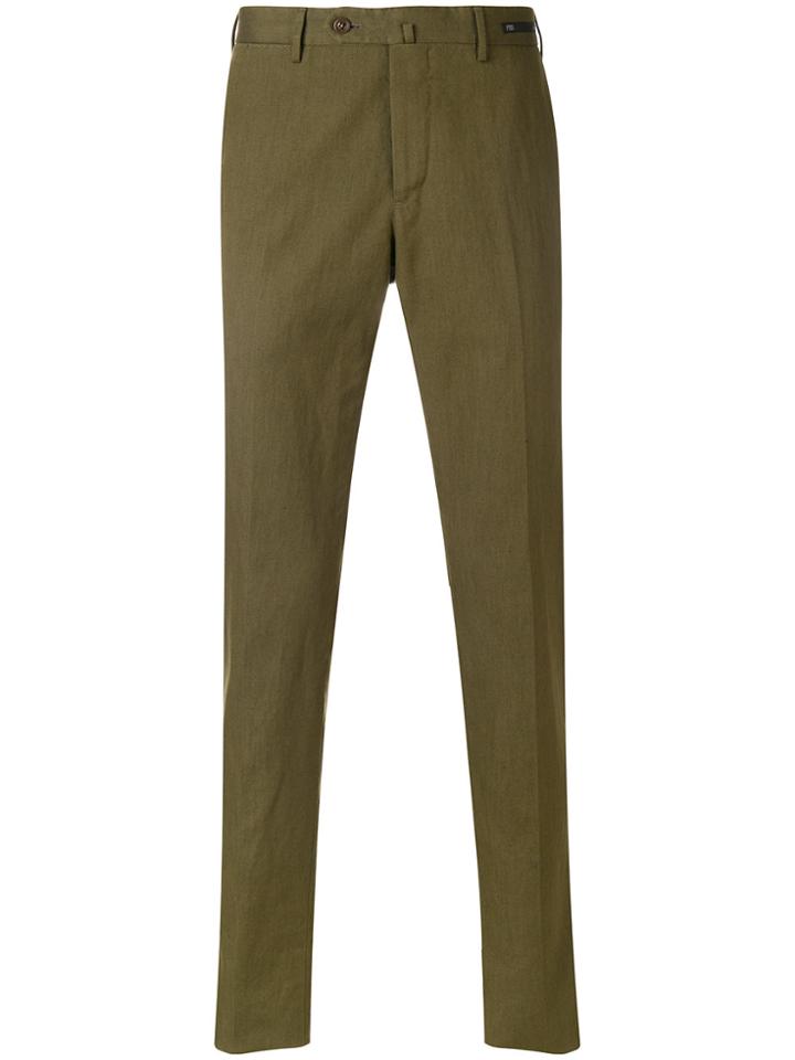 Pt01 Slim Fit Trousers - Green