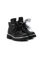 Simonetta Teen Lace-up Boots - Black