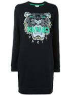 Kenzo 'tiger' Sweatshirt Dress, Women's, Size: Medium, Black, Cotton