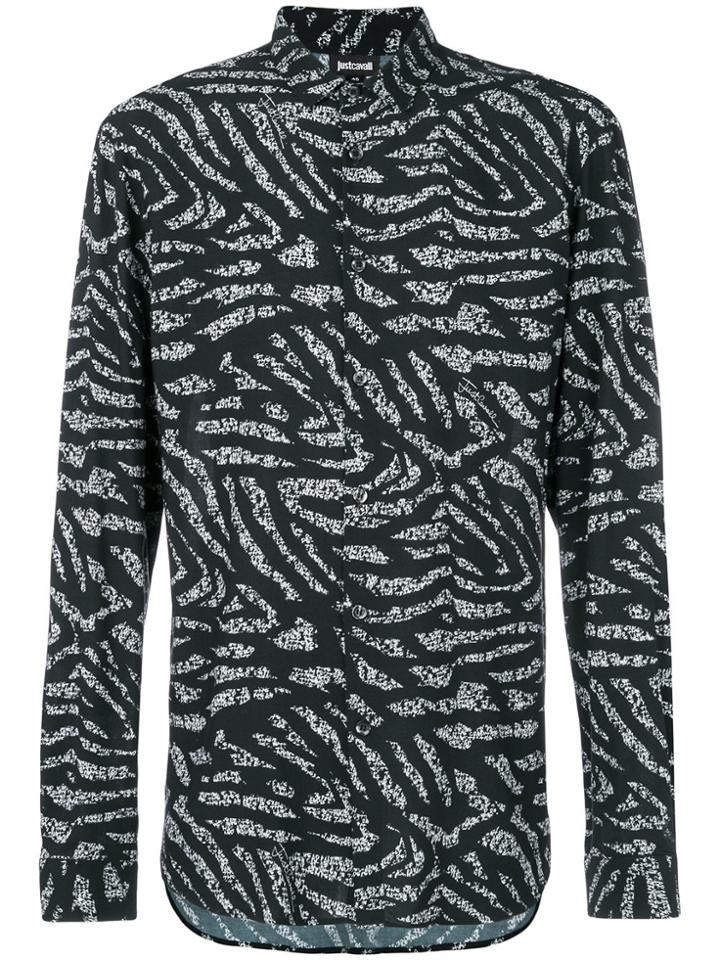 Just Cavalli Patterned Shirt - Black