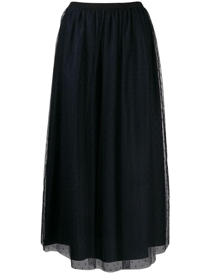 Red Valentino Mesh Tulle Skirt - Blue