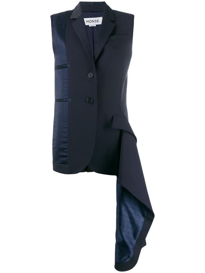 Monse Deconstructed Waistcoat - Blue