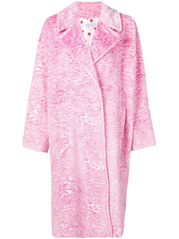 Vivetta Oversized Mid-length Coat - Pink