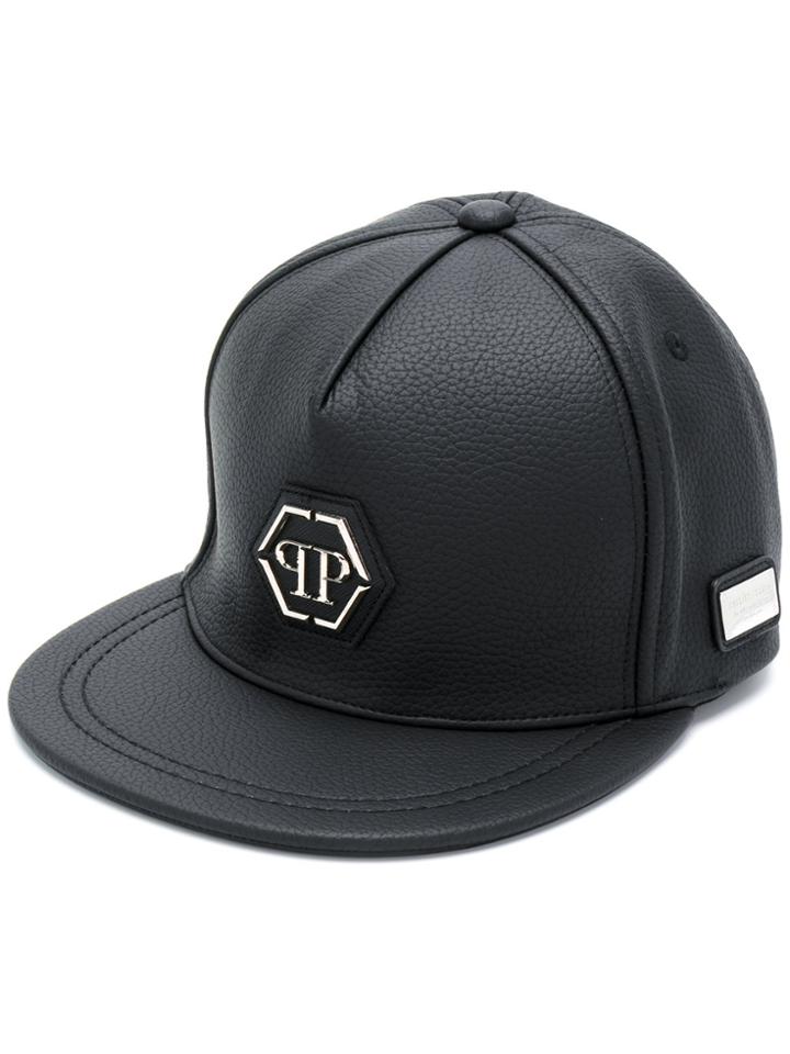 Philipp Plein Jason Plaque Cap - Black