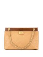 Chanel Pre-owned Cc Logo Chain Handbag - Brown