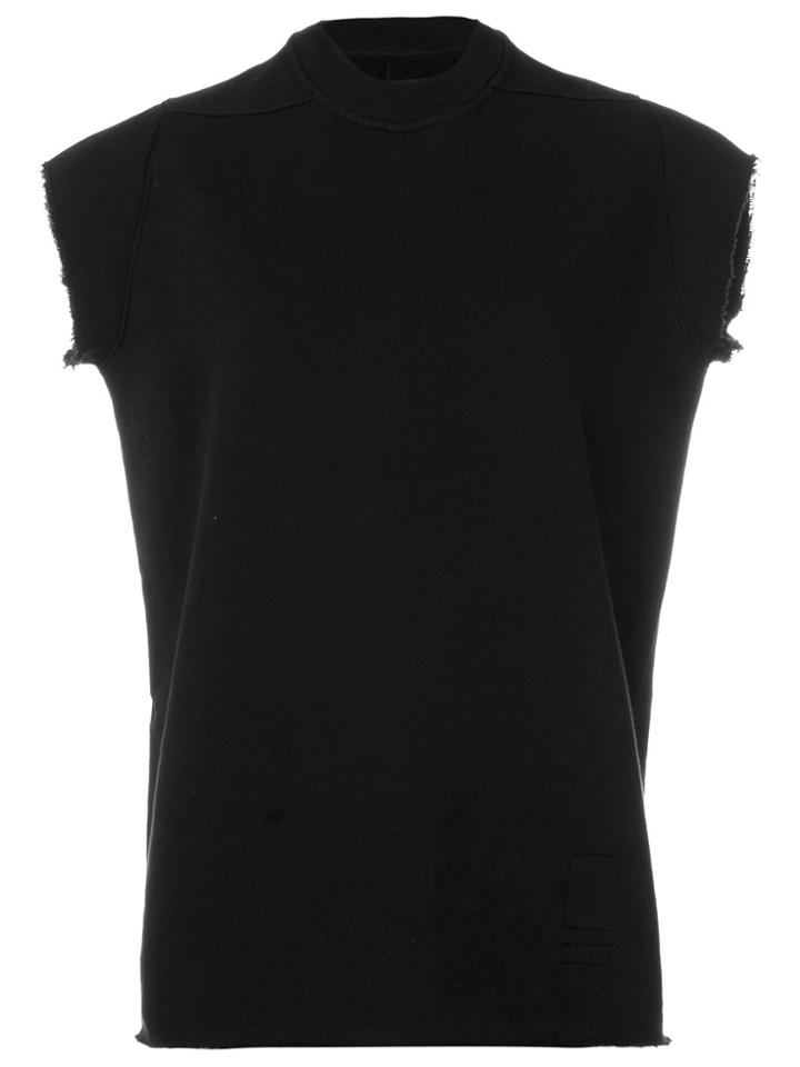Rick Owens Drkshdw Raw Edge Sweat Top - Black