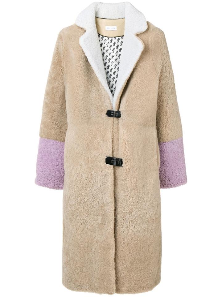 Saks Potts Febbe Shearling Coat - Neutrals