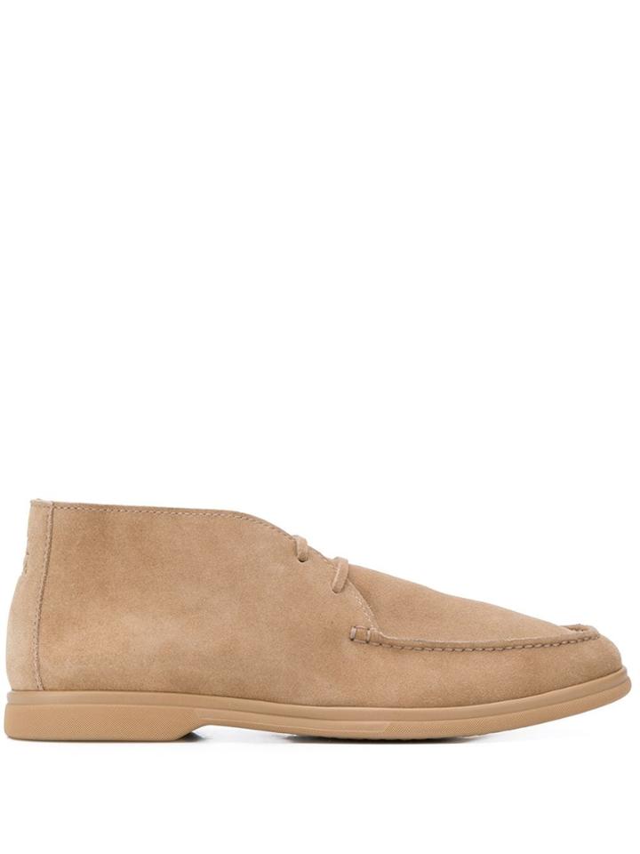 Brunello Cucinelli Round Toe Boots - Neutrals