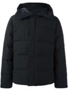 Canada Goose Zipped Hooded Coat, Men's, Size: Large, Black, Polyester/cotton/feather Down